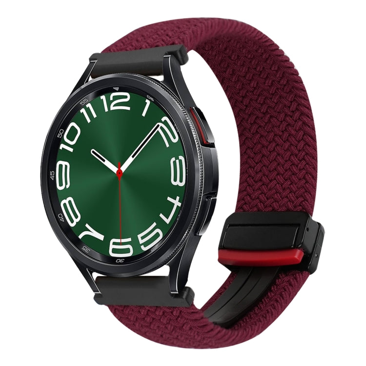 Bracelet de montre tressé à boucle magnétique de 20 mm, pour Samsung Galaxy Watch FE 40 mm, pour Samsung Galaxy Watch 6 Classic