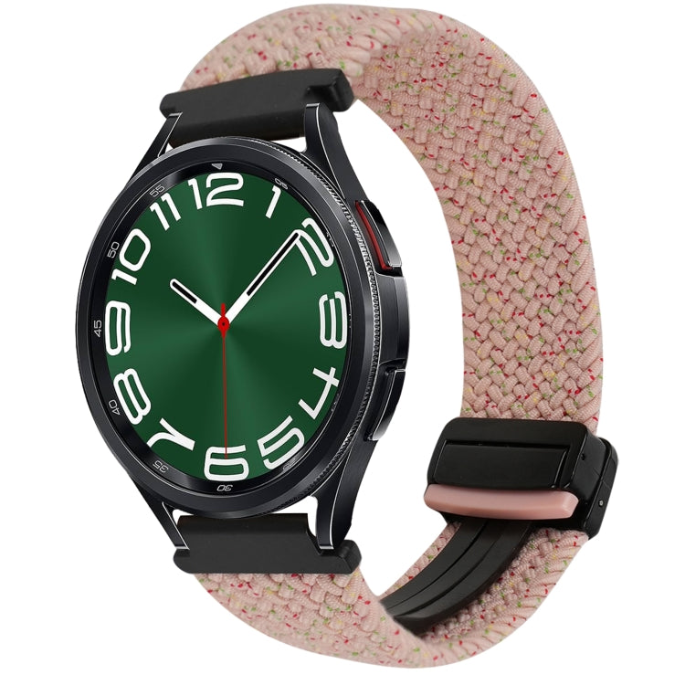 Bracelet de montre tressé à boucle magnétique de 20 mm, pour Samsung Galaxy Watch FE 40 mm, pour Samsung Galaxy Watch 6 Classic