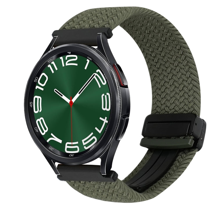 Bracelet de montre tressé à boucle magnétique de 20 mm, pour Samsung Galaxy Watch FE 40 mm, pour Samsung Galaxy Watch 6 Classic