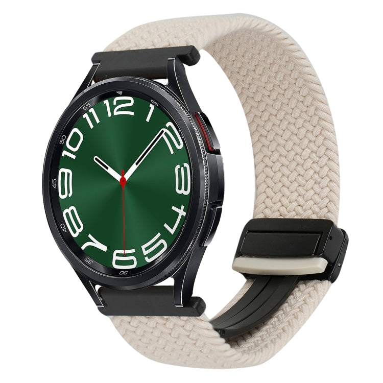Bracelet de montre tressé à boucle magnétique de 20 mm, pour Samsung Galaxy Watch FE 40 mm, pour Samsung Galaxy Watch 6 Classic