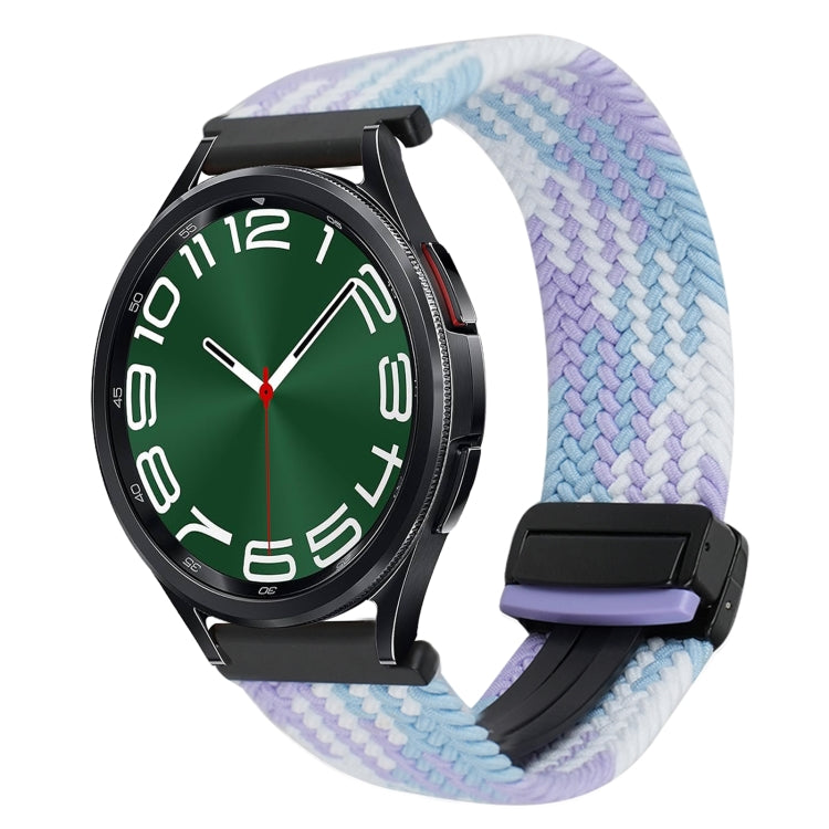 Bracelet de montre tressé à boucle magnétique de 20 mm, pour Samsung Galaxy Watch FE 40 mm, pour Samsung Galaxy Watch 6 Classic