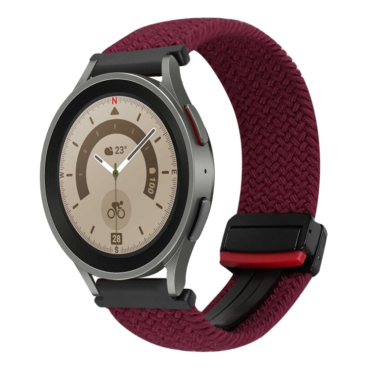 Bracelet de montre tressé à boucle magnétique de 20 mm, pour Samsung Galaxy Watch 5 Pro, pour Samsung Gear Sport