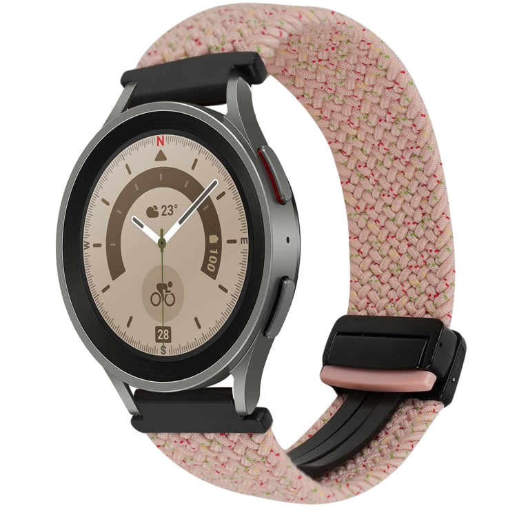 Bracelet de montre tressé à boucle magnétique de 20 mm, pour Samsung Galaxy Watch 5 Pro, pour Samsung Gear Sport