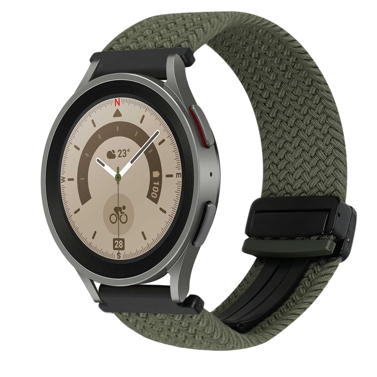 Bracelet de montre tressé à boucle magnétique de 20 mm, pour Samsung Galaxy Watch 5 Pro, pour Samsung Gear Sport