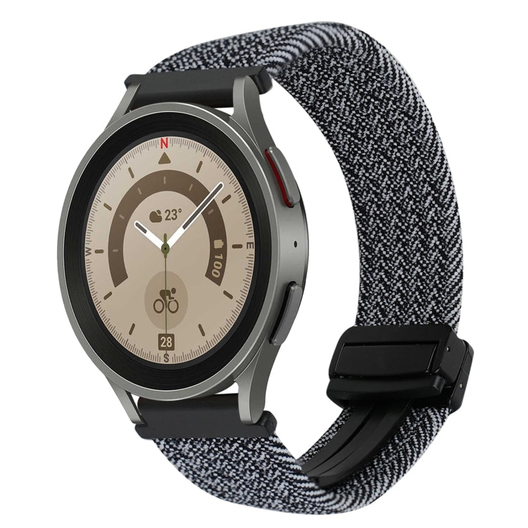 Bracelet de montre tressé à boucle magnétique de 20 mm, pour Samsung Galaxy Watch 5 Pro, pour Samsung Gear Sport