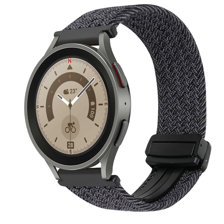 Bracelet de montre tressé à boucle magnétique de 20 mm, pour Samsung Galaxy Watch 5 Pro, pour Samsung Gear Sport