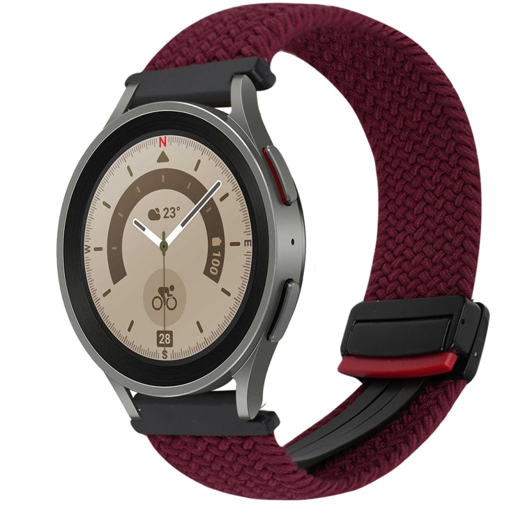 Bracelet de montre tressé à boucle magnétique de 20 mm, pour Samsung Galaxy Watch 5 Pro, pour Samsung Gear Sport