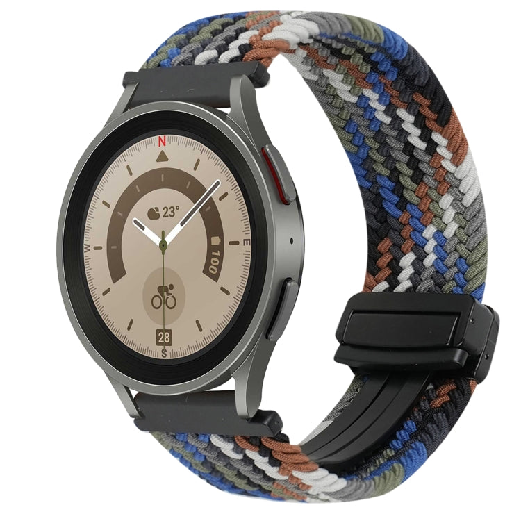 Bracelet de montre tressé à boucle magnétique de 20 mm, pour Samsung Galaxy Watch 5 Pro, pour Samsung Gear Sport