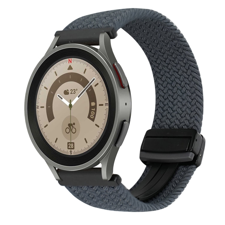 Bracelet de montre tressé à boucle magnétique de 20 mm, pour Samsung Galaxy Watch 5 Pro, pour Samsung Gear Sport