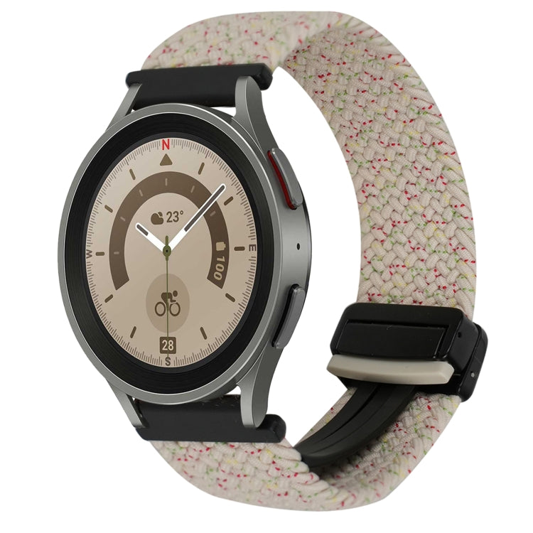 Bracelet de montre tressé à boucle magnétique de 20 mm, pour Samsung Galaxy Watch 5 Pro, pour Samsung Gear Sport
