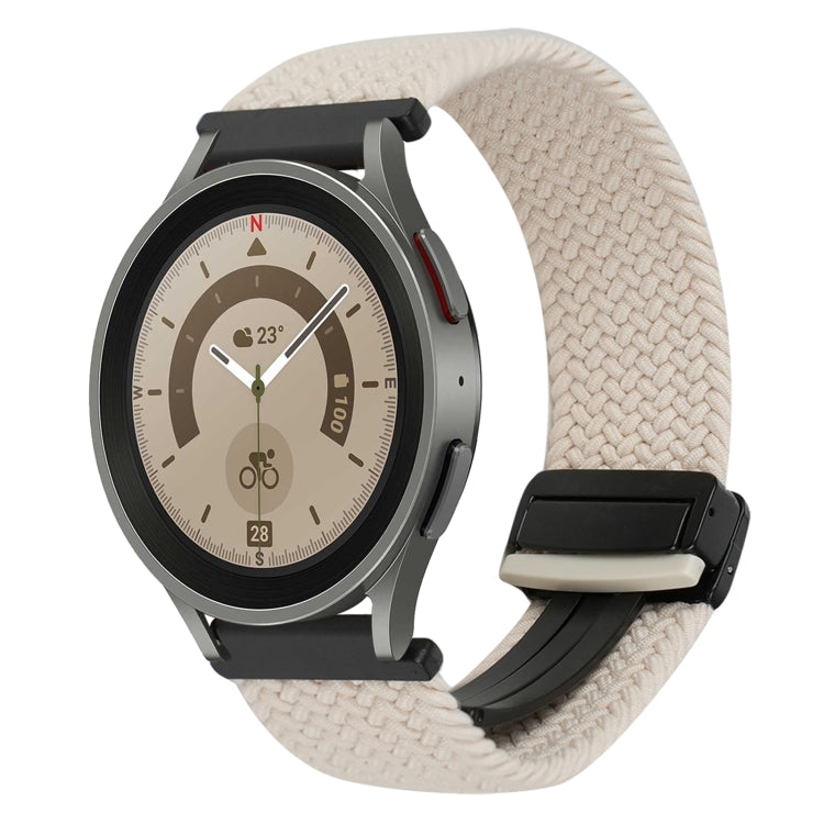 Bracelet de montre tressé à boucle magnétique de 20 mm, pour Samsung Galaxy Watch 5 Pro, pour Samsung Gear Sport