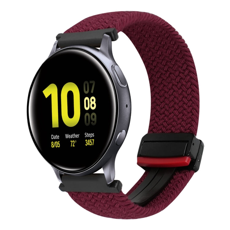 Bracelet de montre tressé à boucle magnétique de 20 mm, pour Samsung Galaxy Watch Active 2, pour Samsung Galaxy Watch 3 41 mm