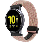 Bracelet de montre tressé à boucle magnétique de 20 mm, pour Samsung Galaxy Watch Active 2, pour Samsung Galaxy Watch 3 41 mm