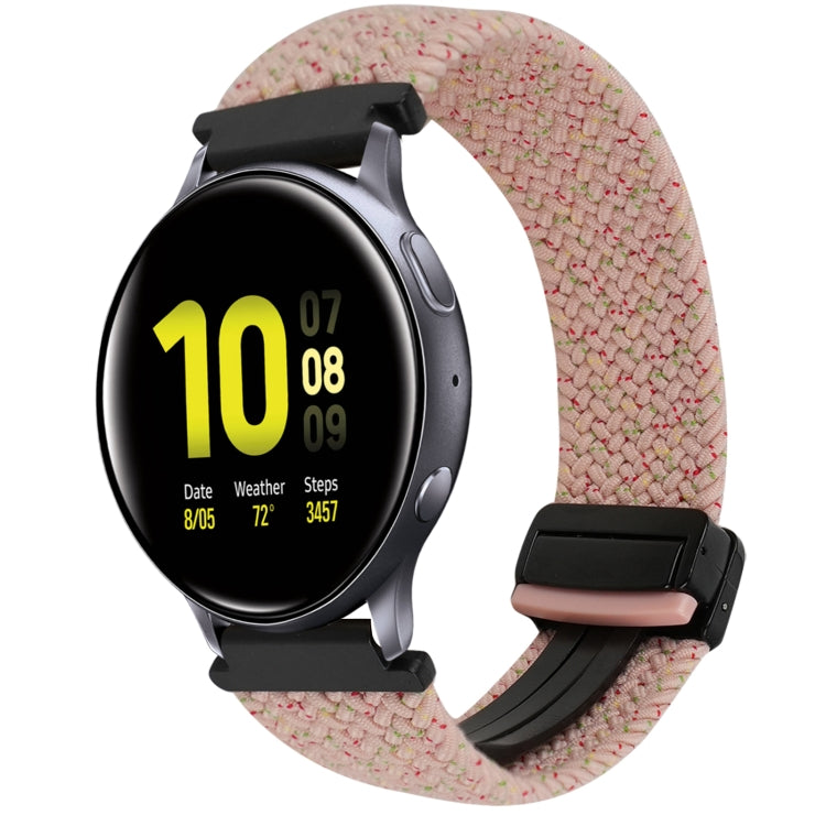 Bracelet de montre tressé à boucle magnétique de 20 mm, pour Samsung Galaxy Watch Active 2, pour Samsung Galaxy Watch 3 41 mm