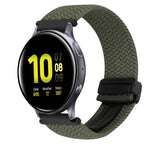 Bracelet de montre tressé à boucle magnétique de 20 mm, pour Samsung Galaxy Watch Active 2, pour Samsung Galaxy Watch 3 41 mm