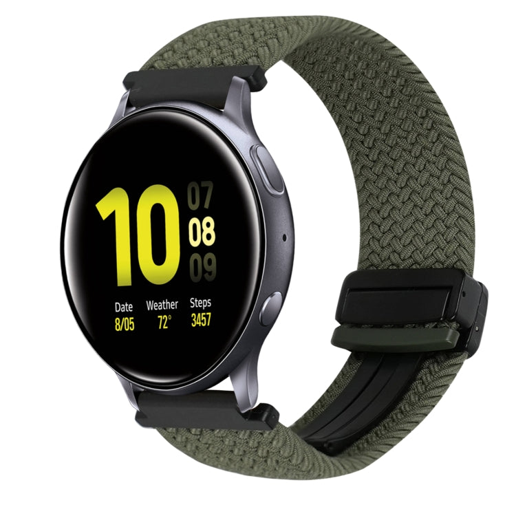 Bracelet de montre tressé à boucle magnétique de 20 mm, pour Samsung Galaxy Watch Active 2, pour Samsung Galaxy Watch 3 41 mm