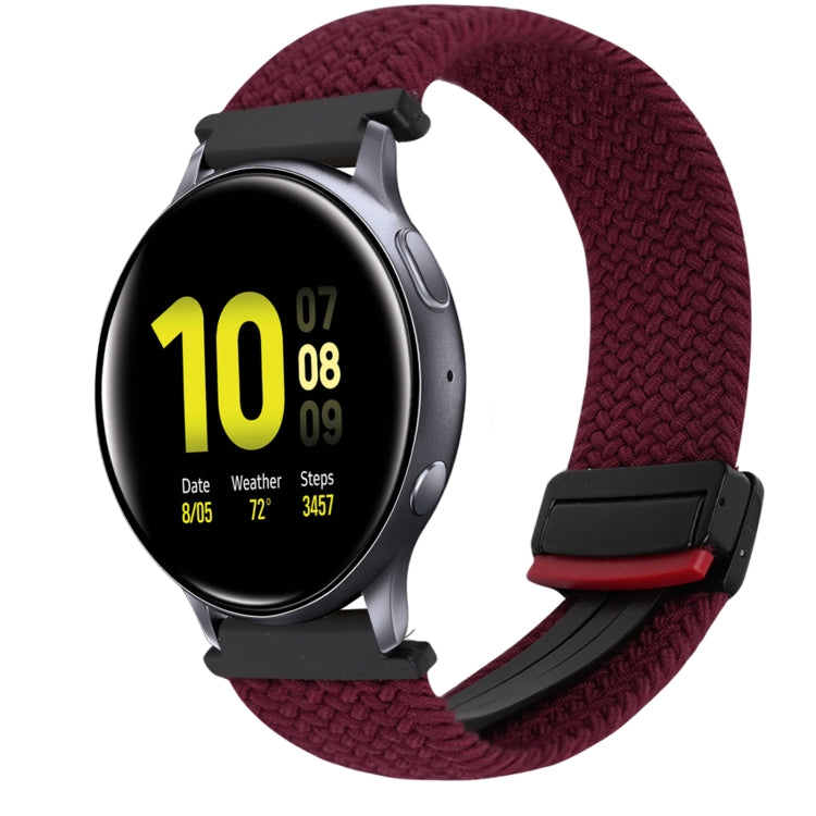 Bracelet de montre tressé à boucle magnétique de 20 mm, pour Samsung Galaxy Watch Active 2, pour Samsung Galaxy Watch 3 41 mm