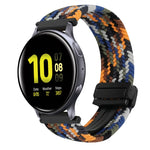 Bracelet de montre tressé à boucle magnétique de 20 mm, pour Samsung Galaxy Watch Active 2, pour Samsung Galaxy Watch 3 41 mm