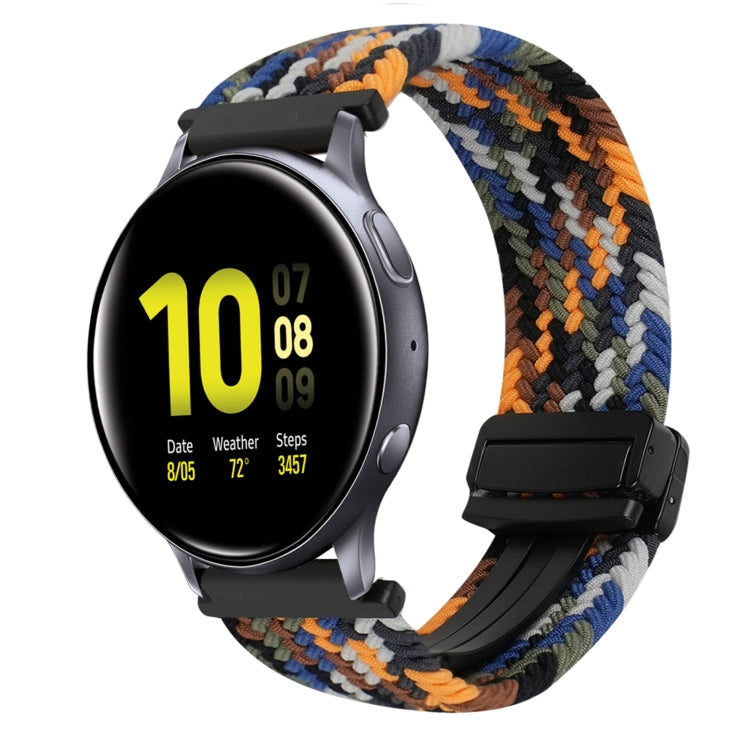 Bracelet de montre tressé à boucle magnétique de 20 mm, pour Samsung Galaxy Watch Active 2, pour Samsung Galaxy Watch 3 41 mm