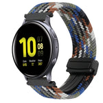 Bracelet de montre tressé à boucle magnétique de 20 mm, pour Samsung Galaxy Watch Active 2, pour Samsung Galaxy Watch 3 41 mm