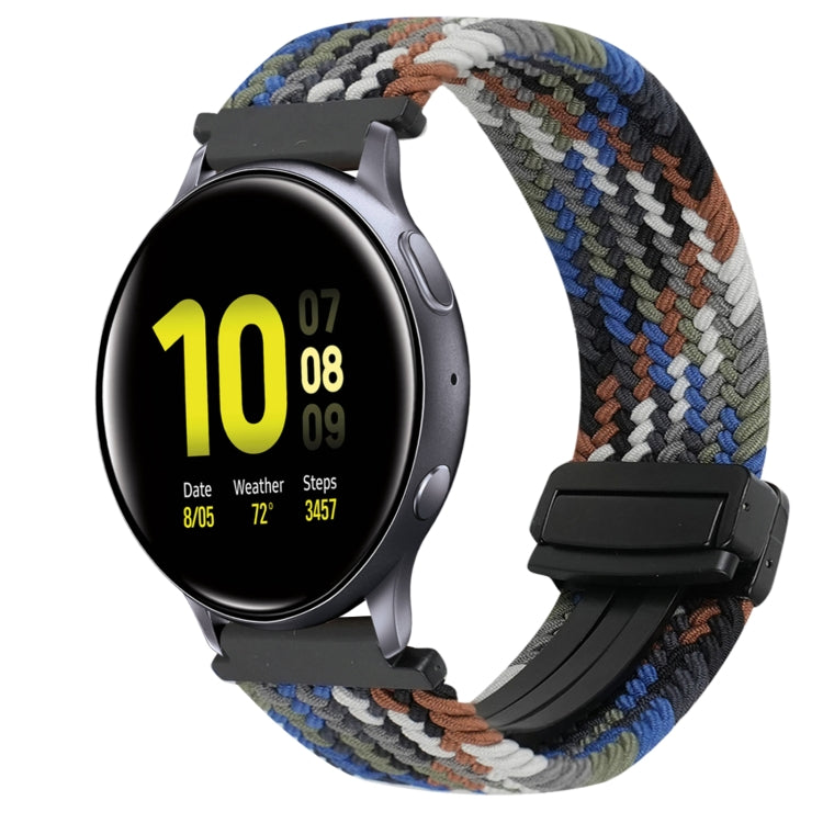 Bracelet de montre tressé à boucle magnétique de 20 mm, pour Samsung Galaxy Watch Active 2, pour Samsung Galaxy Watch 3 41 mm