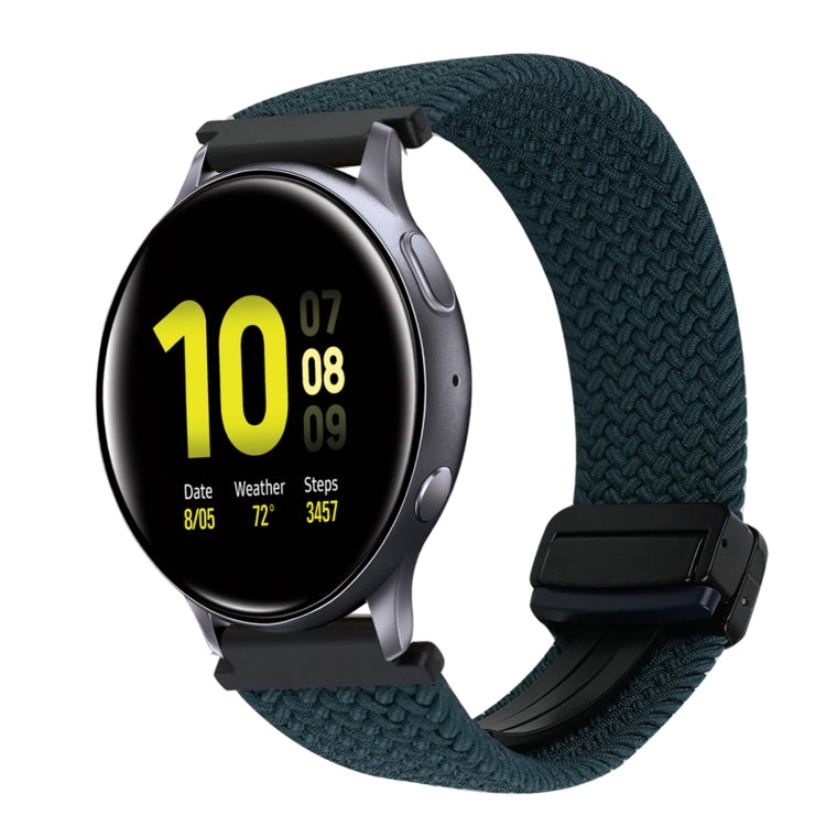 Bracelet de montre tressé à boucle magnétique de 20 mm, pour Samsung Galaxy Watch Active 2, pour Samsung Galaxy Watch 3 41 mm