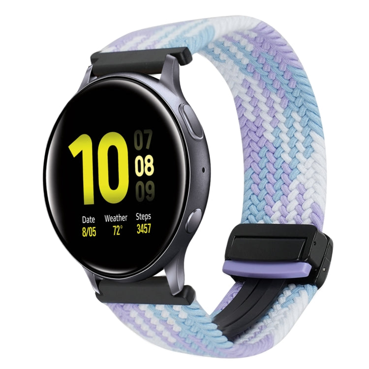Bracelet de montre tressé à boucle magnétique de 20 mm, pour Samsung Galaxy Watch Active 2, pour Samsung Galaxy Watch 3 41 mm
