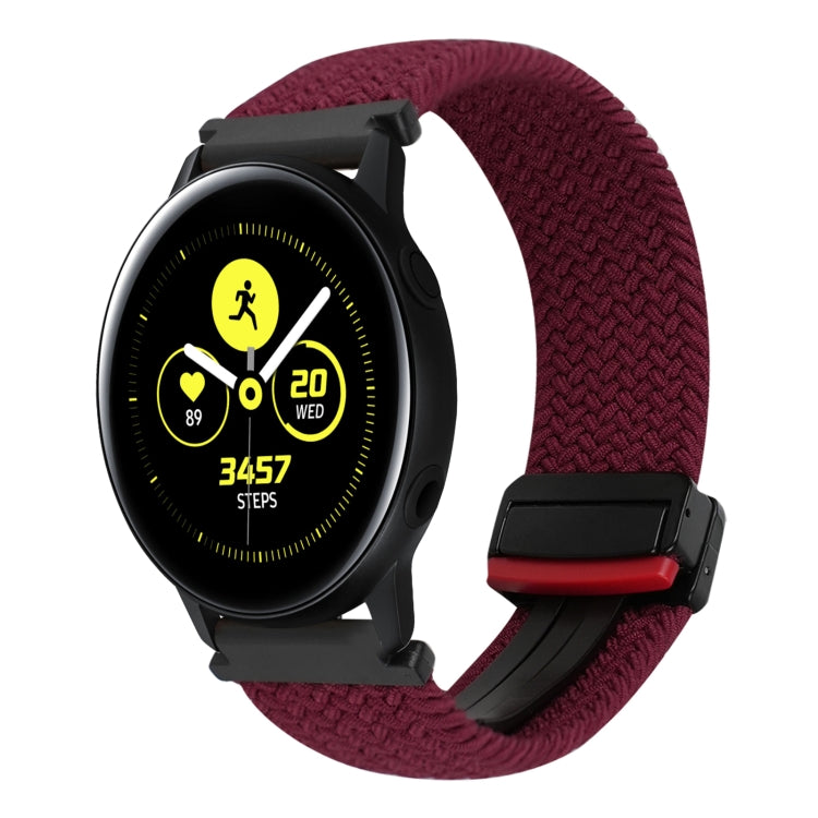Bracelet de montre tressé à boucle magnétique de 20 mm, pour Samsung Galaxy Watch Active, pour Samsung Galaxy Watch 42 mm