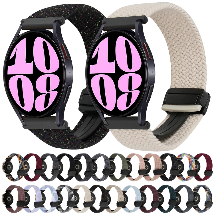 Bracelet de montre tressé à boucle magnétique de 20 mm, Pour Samsung Galaxy Watch 6, Pour Samsung Galaxy Watch 5