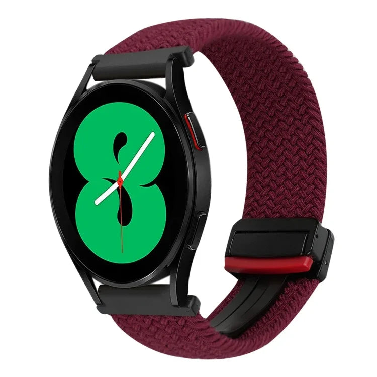 Bracelet de montre tressé à boucle magnétique de 20 mm, pour Samsung Galaxy Watch 4, pour Samsung Galaxy Watch 4 Classic