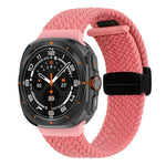 Bracelet de montre tressé à boucle magnétique pliable pour Samsung Galaxy Watch Ultra 47 mm