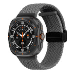 Bracelet de montre tressé à boucle magnétique pliable pour Samsung Galaxy Watch Ultra 47 mm
