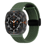 Bracelet de montre tressé à boucle magnétique pliable pour Samsung Galaxy Watch Ultra 47 mm