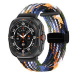Bracelet de montre tressé à boucle magnétique pliable pour Samsung Galaxy Watch Ultra 47 mm