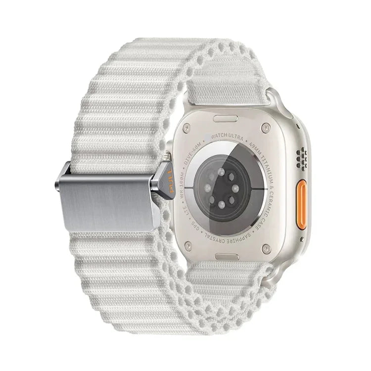 Bracelet de montre tout-terrain en nylon tressé avec boucle magnétique, compatible avec Apple Watch Series 6 40 mm, Apple Watch Series 6 44 mm, Apple Watch Series 5 44 mm, Apple Watch Series 5 40 mm, Apple Watch Series 4 44 mm, Apple Watch Series 4 40 mm…