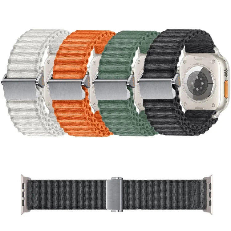Off Road Magnetic Buckle Braided Nylon Watch Band, For Apple Watch Series 6 40mm, For Apple Watch Series 6 44mm, For Apple Watch Series 5 44mm, For Apple Watch Series 5 40mm, For Apple Watch Series 4 44mm, For Apple Watch Series 4 40mm                 ...