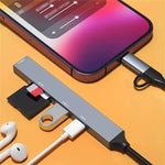 Hub convertisseur d'extension ADS-805 8 broches + Type-C vers USB-C + USB 2.0 / 3.0 + lecteur de carte SD / TF, ADS-805