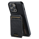 Suteni H18 Cross Grain MagSafe Wallet Leather Phone Case, For iPhone 13 Pro Max, For iPhone 13 Pro, For iPhone 13, For iPhone 12, For iPhone 12 Pro Max, For iPhone 12 Pro