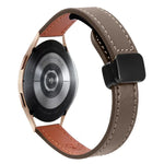 Bracelet de Montre en Cuir Microfibre Slim à Boucle Magnétique 20mm, Pour Samsung Galaxy Watch 4 40 / 44mm, Pour Samsung Galaxy Watch 4 Classic 42 / 46mm
