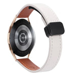 Bracelet de Montre en Cuir Microfibre Slim à Boucle Magnétique 20mm, Pour Samsung Galaxy Watch 4 40 / 44mm, Pour Samsung Galaxy Watch 4 Classic 42 / 46mm