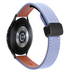Bracelet de Montre en Cuir Microfibre Slim à Boucle Magnétique 20mm, Pour Samsung Galaxy Watch 4 40 / 44mm, Pour Samsung Galaxy Watch 4 Classic 42 / 46mm
