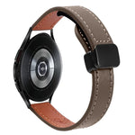 Bracelet de Montre en Cuir Microfibre Slim à Boucle Magnétique 20mm, Pour Samsung Galaxy Watch 4 40 / 44mm, Pour Samsung Galaxy Watch 4 Classic 42 / 46mm