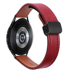 Bracelet de Montre en Cuir Microfibre Slim à Boucle Magnétique 20mm, Pour Samsung Galaxy Watch 4 40 / 44mm, Pour Samsung Galaxy Watch 4 Classic 42 / 46mm