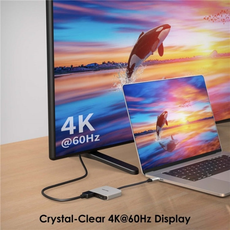 Convertisseur WAVLINK UHP510 Pro 87W PD USB C vers double HD 4K 60Hz pour moniteur