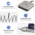 Convertisseur WAVLINK UHP510 Pro 87W PD USB C vers double HD 4K 60Hz pour moniteur
