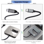 Convertisseur WAVLINK UHP510 Pro 87W PD USB C vers double HD 4K 60Hz pour moniteur