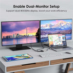 Convertisseur WAVLINK UHP510 Pro 87W PD USB C vers double HD 4K 60Hz pour moniteur