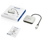 Convertisseur WAVLINK UHP510 Pro 87W PD USB C vers double HD 4K 60Hz pour moniteur