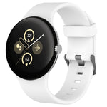 Bracelet de montre en silicone uni pour Google Pixel Watch 4 / Watch 3 45 mm