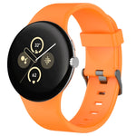 Bracelet de montre en silicone uni pour Google Pixel Watch 4 / Watch 3 45 mm
